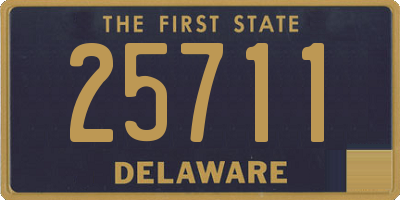 DE license plate 25711