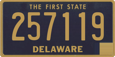 DE license plate 257119