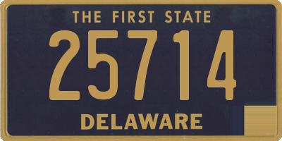 DE license plate 25714