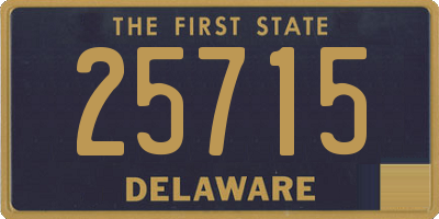 DE license plate 25715