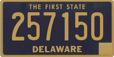 DE license plate 257150