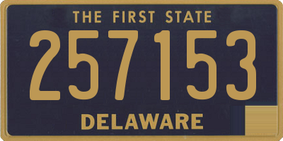 DE license plate 257153