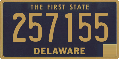 DE license plate 257155