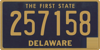 DE license plate 257158