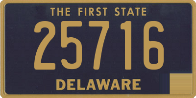 DE license plate 25716