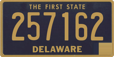 DE license plate 257162
