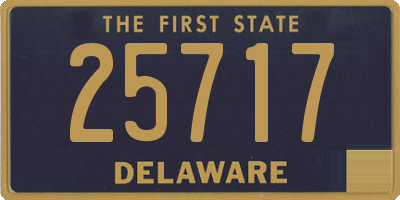 DE license plate 25717