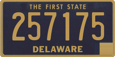 DE license plate 257175