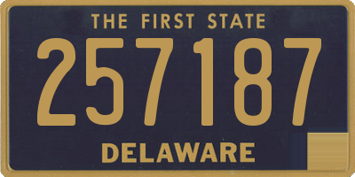 DE license plate 257187