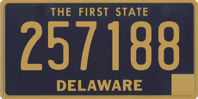 DE license plate 257188
