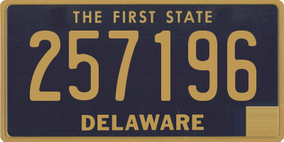 DE license plate 257196
