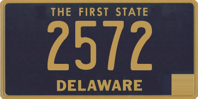 DE license plate 2572