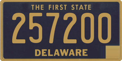 DE license plate 257200