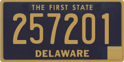 DE license plate 257201