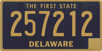 DE license plate 257212