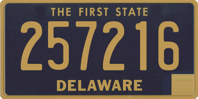 DE license plate 257216