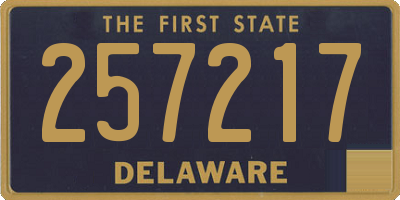 DE license plate 257217