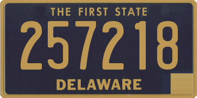 DE license plate 257218