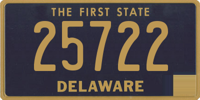 DE license plate 25722