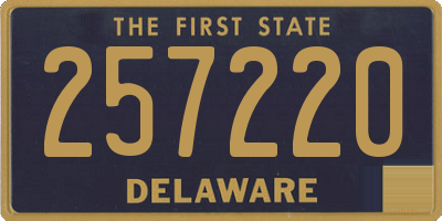 DE license plate 257220