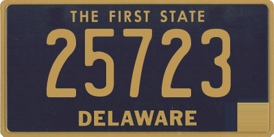 DE license plate 25723