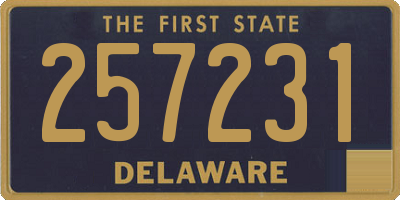 DE license plate 257231