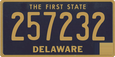 DE license plate 257232