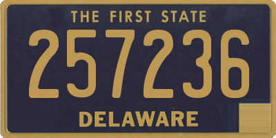 DE license plate 257236