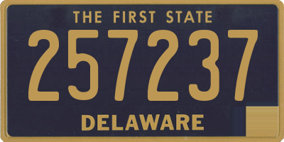 DE license plate 257237