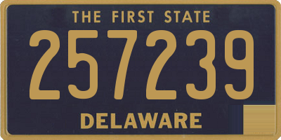 DE license plate 257239