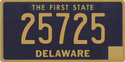 DE license plate 25725