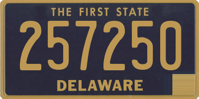 DE license plate 257250
