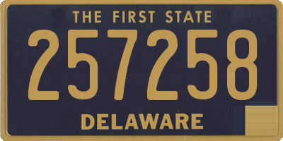 DE license plate 257258