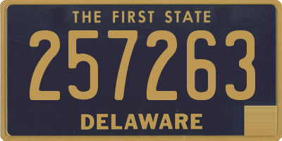 DE license plate 257263