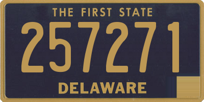 DE license plate 257271