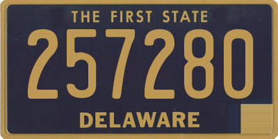 DE license plate 257280