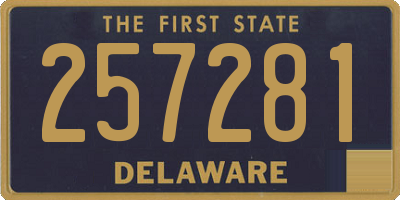 DE license plate 257281
