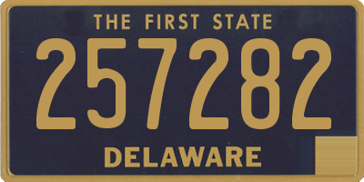 DE license plate 257282