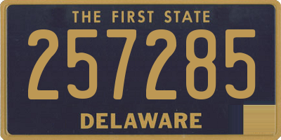 DE license plate 257285
