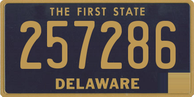 DE license plate 257286