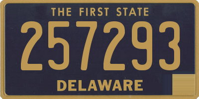 DE license plate 257293