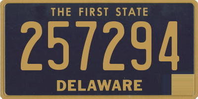 DE license plate 257294