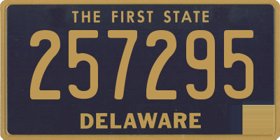 DE license plate 257295