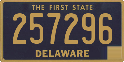 DE license plate 257296
