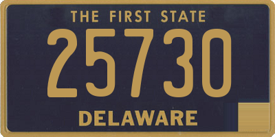 DE license plate 25730