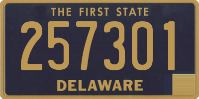DE license plate 257301