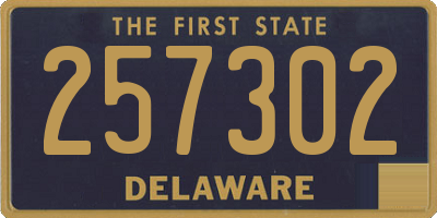 DE license plate 257302