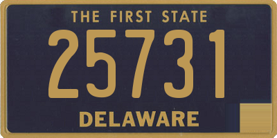 DE license plate 25731