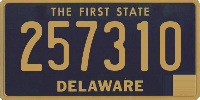 DE license plate 257310