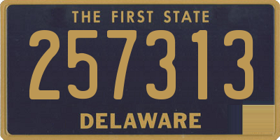 DE license plate 257313